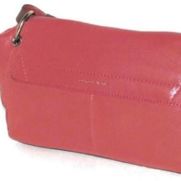 Olivia Harris Fire Engine Red St Jean Leather X-body & Dust Bag Nwt - Picture 3 of 9